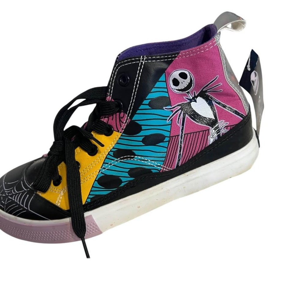 Nightmare Before Christmas Disney High Top Lace-up Sneakers Shoes Womens Sz 7 - Picture 6 of 9